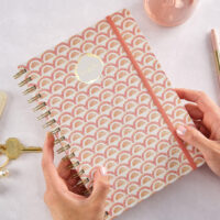 2025 Watercolor Sunset Medium Twin Wire Planner - Image 2