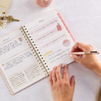2025 Watercolor Sunset Medium Twin Wire Planner - Image 8