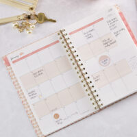 2025 Watercolor Sunset Medium Twin Wire Planner - Image 7
