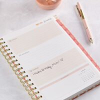 2025 Watercolor Sunset Medium Twin Wire Planner - Image 12