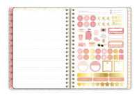 2025 Watercolor Sunset Medium Twin Wire Planner - Image 9