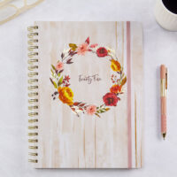 2025 Rustic Autumn Wreath Large Twin Wire Planner - Image 2