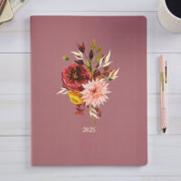2025 Rustic Autumn Bouquet Flex Monthly Planner - Image 2