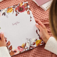 2025 Rustic Autumn Border Flex Cover Monthly Planner - Image 4