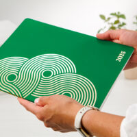 2025 Bold Green Geo Flex Cover Monthly Planner - Image 10