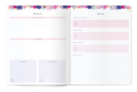 2025 Big Blooms Peony Flex Cover Monthly Planner - Image 5
