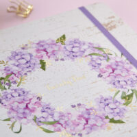 2025 Rustic Hydrangea Wreath Large Twin Wire Planner - Image 9