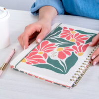 Retro Floral Large Twin-Wire Planner - Image 7