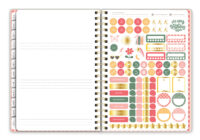 Retro Floral Large Twin-Wire Planner - Image 5