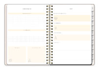 Rustic Pink Bloom Large Twin-Wire Planner - Image 3