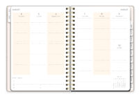 Rustic Pink Bloom Large Twin-Wire Planner - Image 5