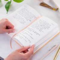 Retro Floral Pink Medium Casebound Journal - Image 4