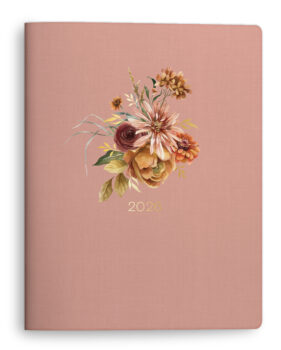 Rustic Autumn Dahlia Bouquet Large Flex Stitch Planner